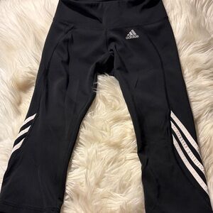 Adidas Kids Black and White Leggings